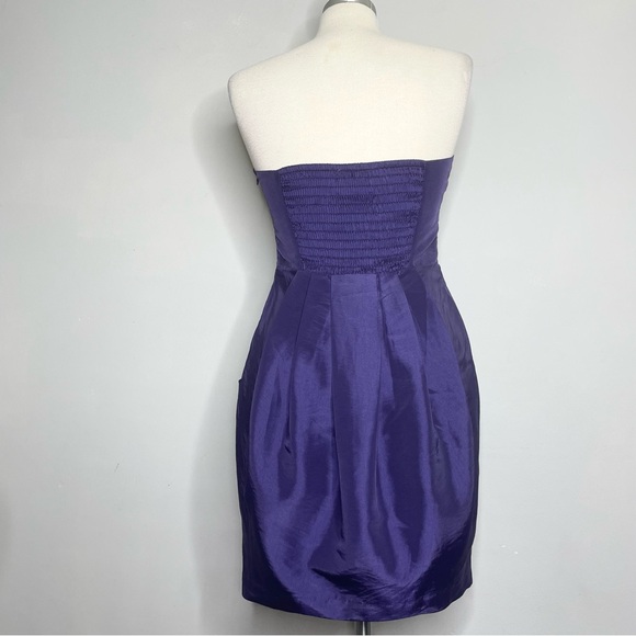 ROMEO & JULIET COUTURE Strapless Pleated Cocktail Mini Dress - Picture 3 of 8